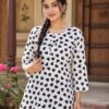 02 SMALL HEART WHITE KURTI