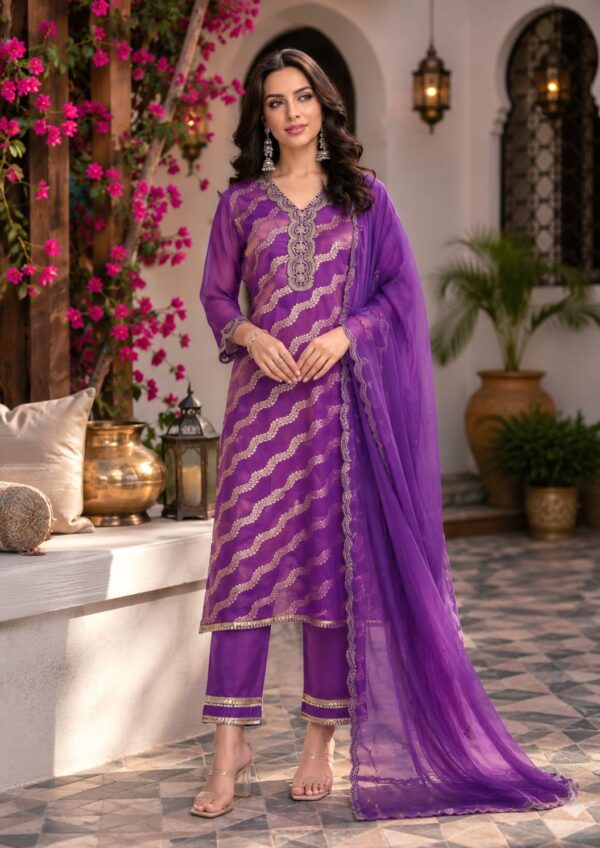 Kajal Party Wear Banarasi Suit