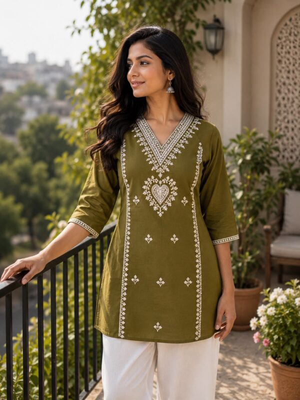 multicolour short kurti