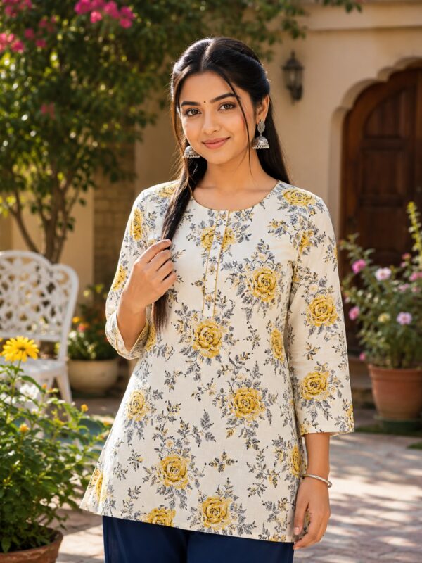 multicolour short kurti