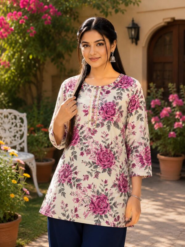 multicolour short kurti