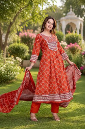 Bela Cotton Ladies Suit
