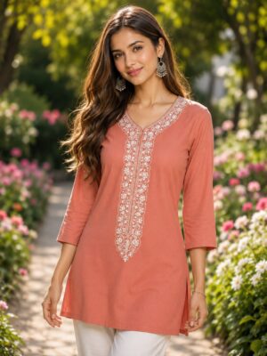 Multicolour Short Kurti