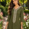 Multicolour Short Kurti