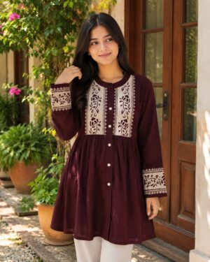 multicolour short kurti