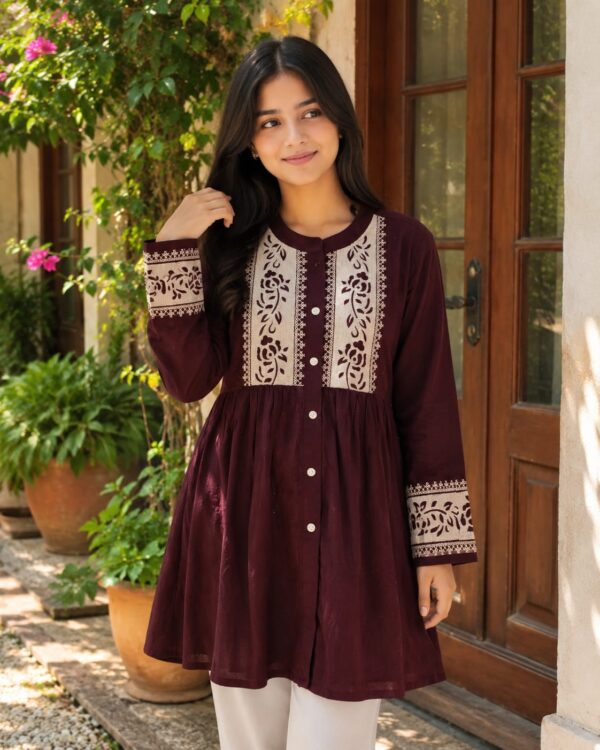 multicolour short kurti