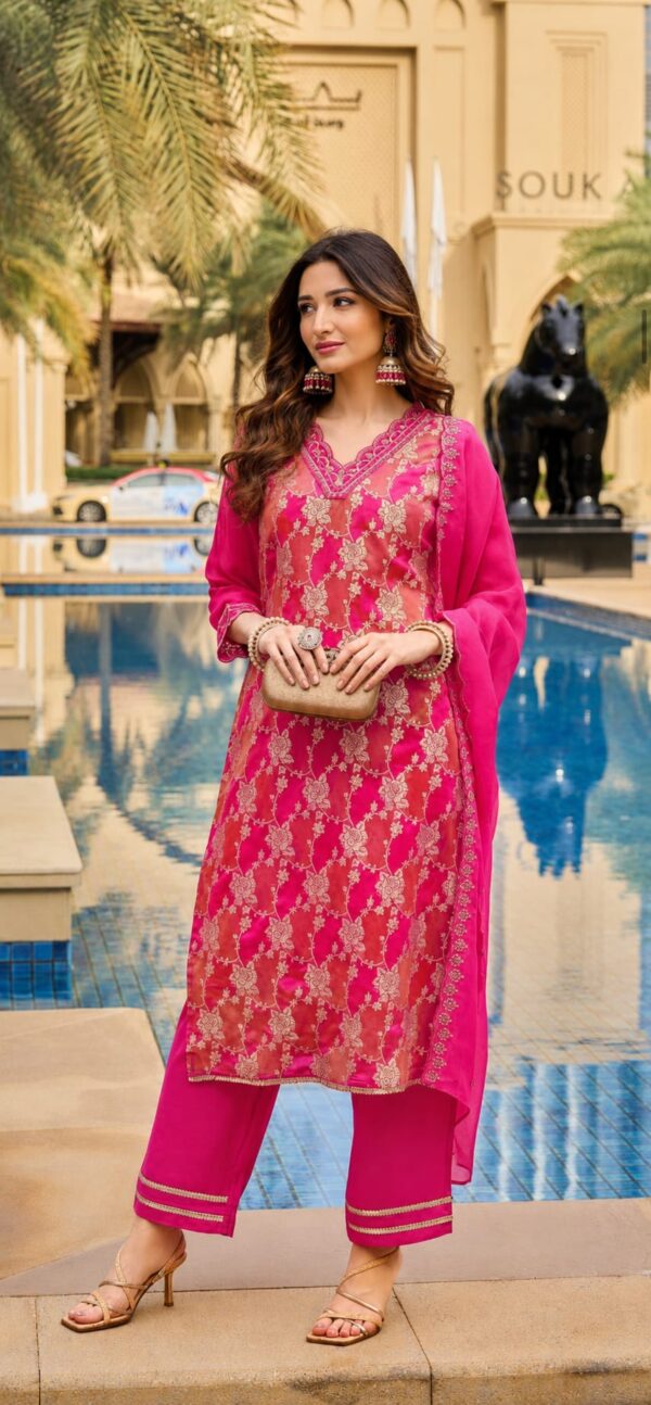 Lakshmi Party Wear Banarasi Suit