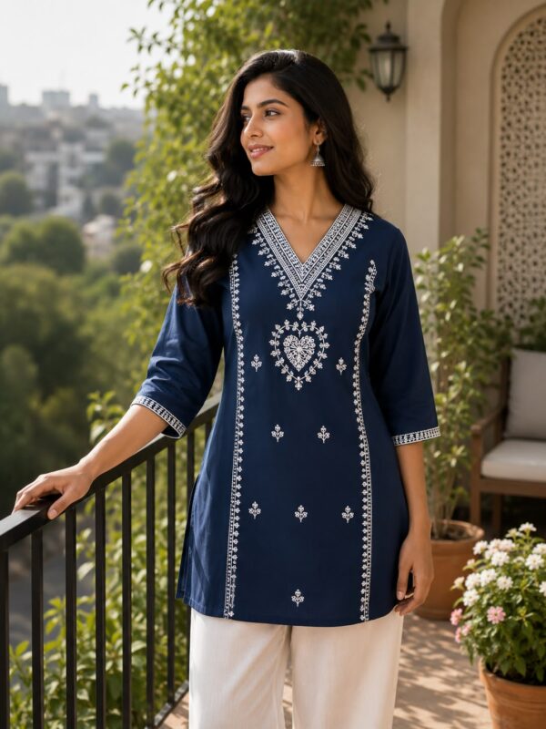 multicolour short kurti