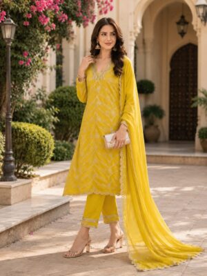 Kriti Party Wear Banarasi Suit