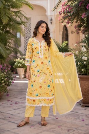 Myra Cotton Ladies Suit