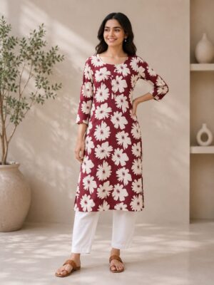 100 M TO XXL 8.90 Ankita Long Kurti for Ladies